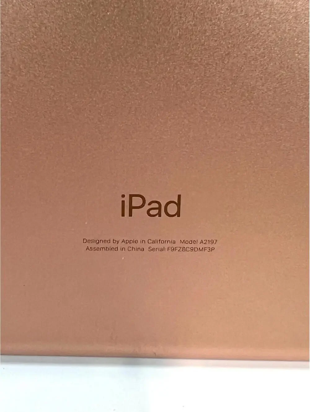 Apple iPad (7th Generation) A2197 32 GB, Wi-Fi, 10.2 Rose gold, White* READ (#3)